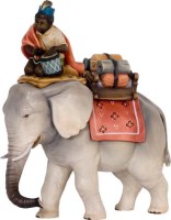 118 4083 Elefant mit Reiter und Gepäck