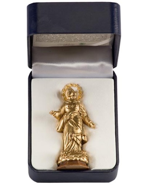 180 10382-ORA Die Mailänder Dom Madonnina Gold 24 Karat mit Etui